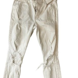 Hollister 
Vintage stretch high rise super skinny crop jeans